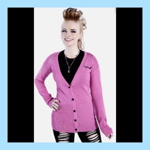 🖤Sourpuss Clothing Signature Pink Rockabilly Cardigan🖤